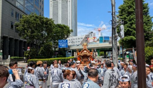 氏子九ヶ町連合渡御　　【宮元】神田三崎一
